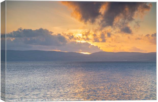 Donegal sunset Canvas Print by kenneth Dougherty