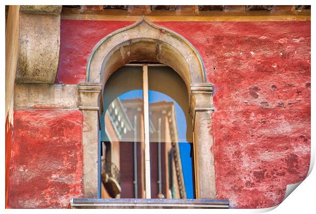 Scenic colorful Venice streets near landmark Rialto Bridge in historic city center Print by Elijah Lovkoff