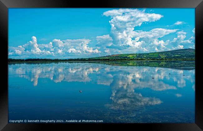 Reflections at Inch Framed Print by kenneth Dougherty