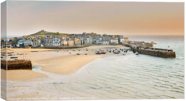 St Ives Harbour Cornwall. Canvas Print by Neil Mottershead