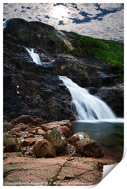 Glencoe Waterfall Print by Keith Thorburn EFIAP/b