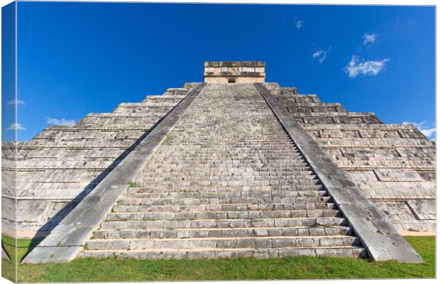 Chichen Itza, one of the largest Maya cities, a large pre-Columb Canvas Print by Elijah Lovkoff