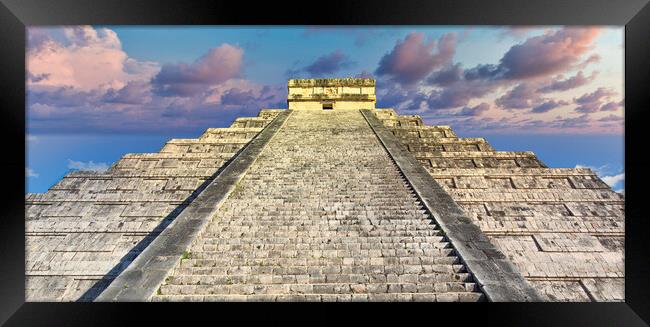 Chichen Itza, one of the largest Maya cities, a large pre-Columb Framed Print by Elijah Lovkoff
