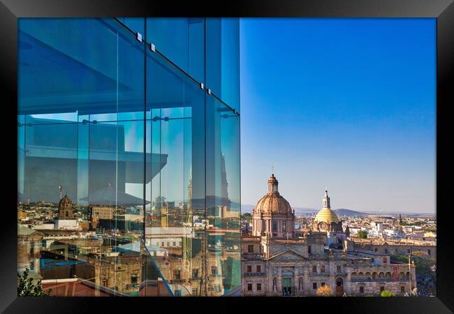 Landmark Guadalajara Central Cathedral (Cathedral of the Assumpt Framed Print by Elijah Lovkoff