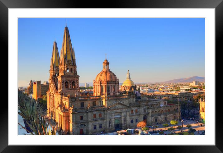 Guadalajara Cathedral  Framed Mounted Print by Elijah Lovkoff