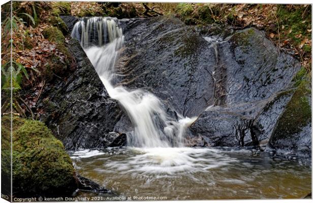 waterfall Canvas Print by kenneth Dougherty