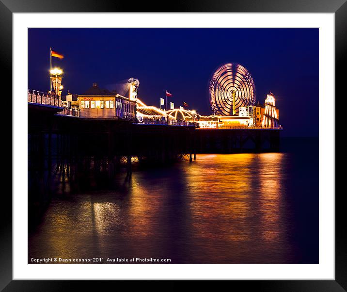 Brighton's Palace pier Framed Mounted Print by Dawn O'Connor
