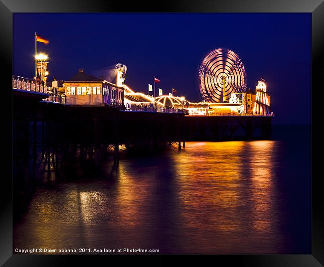 Brighton's Palace pier Framed Print by Dawn O'Connor
