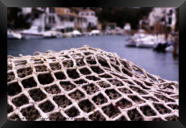 Nets are Ready Framed Print by Simon Litchfield