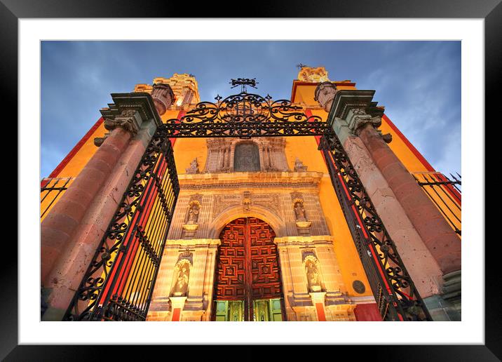 Entrance of Basilica of Our Lady of Guanajuato  Framed Mounted Print by Elijah Lovkoff