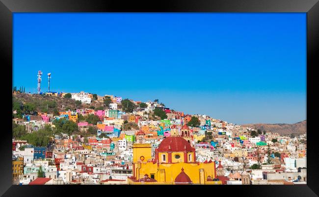 Guanajuato, scenic city panorama Framed Print by Elijah Lovkoff