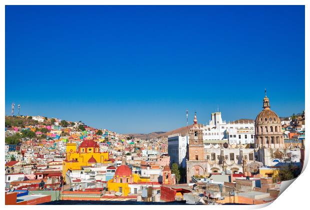 Guanajuato, scenic city panorama Print by Elijah Lovkoff