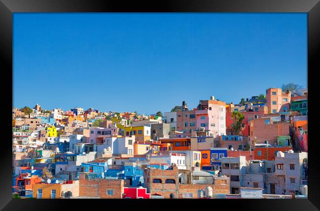 Guanajuato, scenic city panorama Framed Print by Elijah Lovkoff