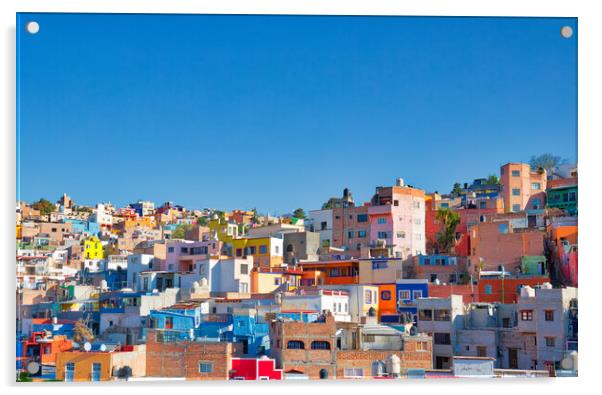 Guanajuato, scenic city panorama Acrylic by Elijah Lovkoff