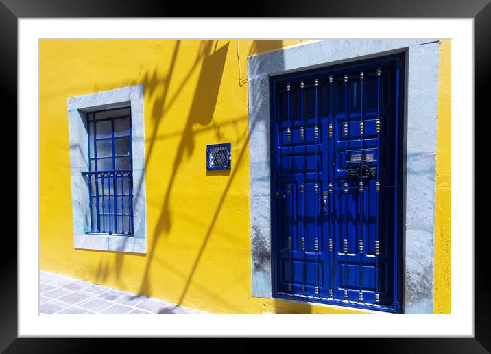 Guanajuato, Mexico, scenic colorful streets in historic city cen Framed Mounted Print by Elijah Lovkoff