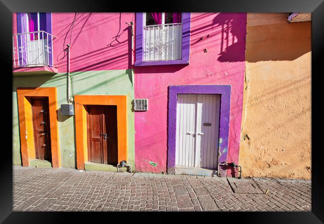 Guanajuato, Mexico, scenic old town streets Framed Print by Elijah Lovkoff