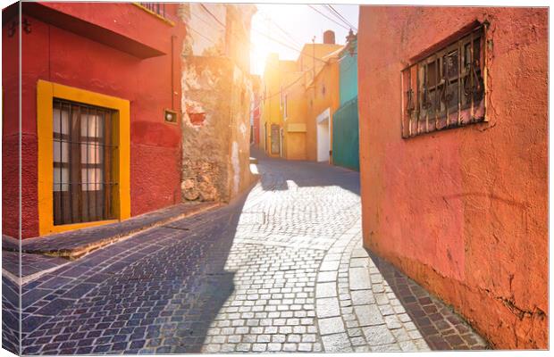 Guanajuato, Mexico, scenic old town streets Canvas Print by Elijah Lovkoff