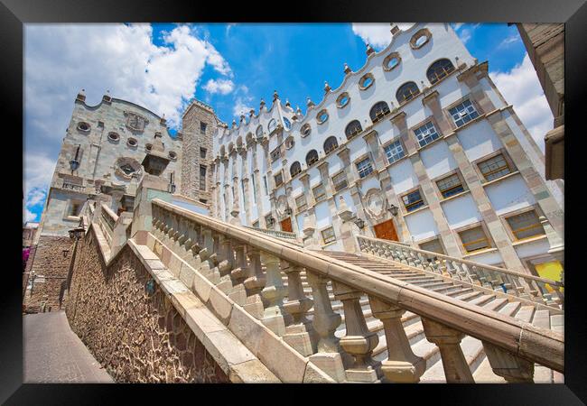 Guanajuato, Mexico, Campus and buildings of the University of Guanajuato (Universidad de Guanajuato) Framed Print by Elijah Lovkoff