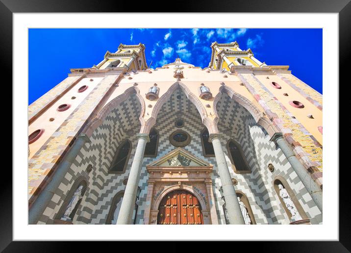 Immaculate Conception Cathedral in Mazatlan historic city center Framed Mounted Print by Elijah Lovkoff