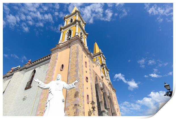 Immaculate Conception Cathedral in Mazatlan historic city center Centro Historico Print by Elijah Lovkoff