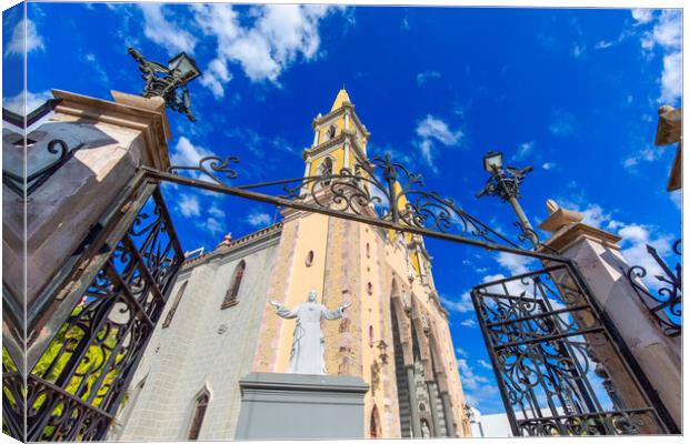 Immaculate Conception Cathedral in Mazatlan historic city center Canvas Print by Elijah Lovkoff