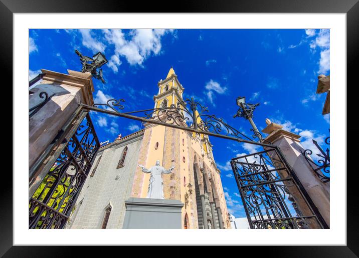 Immaculate Conception Cathedral in Mazatlan historic city center Framed Mounted Print by Elijah Lovkoff