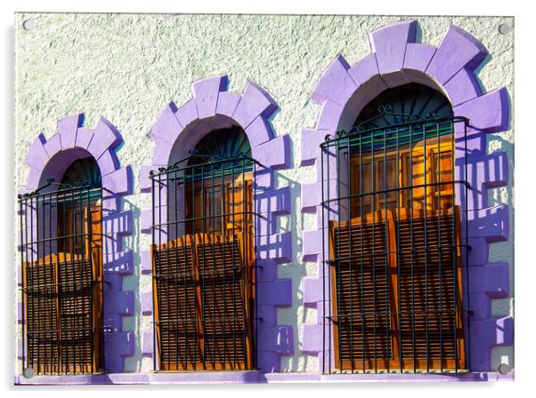 Mexico, Mazatlan, Colorful old city streets in historic city cen Acrylic by Elijah Lovkoff