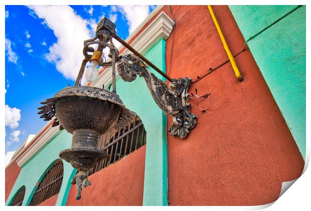 Mexico, Mazatlan, Colorful old city streets in historic city center Print by Elijah Lovkoff