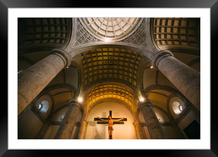 Merida, Mexico, Cathedral of Merida, the oldest cathedral in Latin America Framed Mounted Print by Elijah Lovkoff