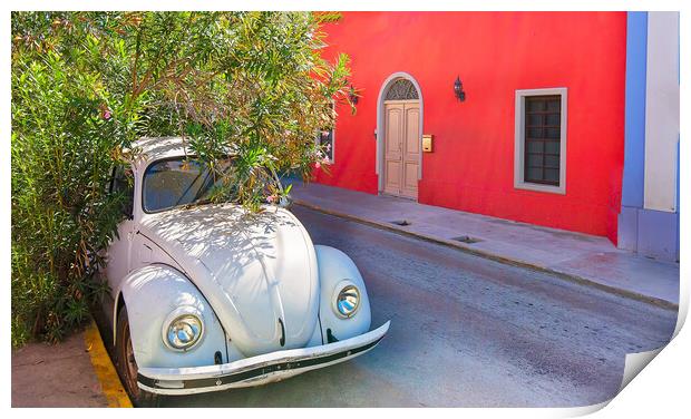 Merida, Mexico, Scenic colorful colonial Merida streets in Mexico, Yucatan Print by Elijah Lovkoff