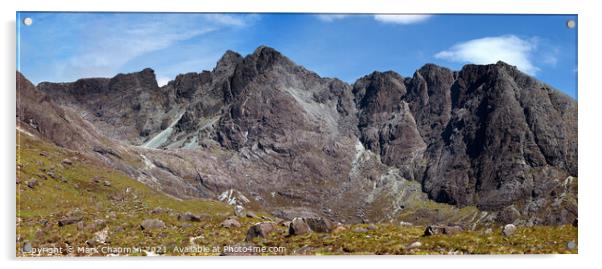 Black Cuillin mountains, Skye Acrylic by Photimageon UK