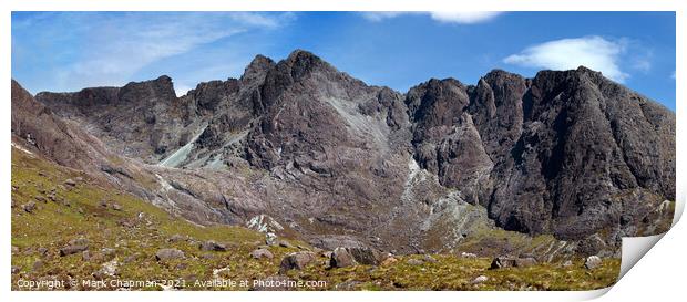 Black Cuillin mountains, Skye Print by Photimageon UK
