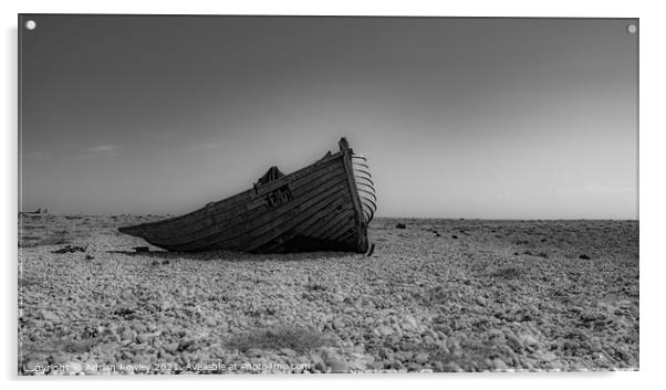 Abandoned fishing boat Acrylic by Adrian Rowley