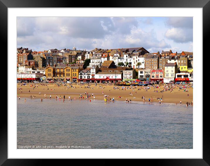 Scarborough seafront. Framed Mounted Print by john hill
