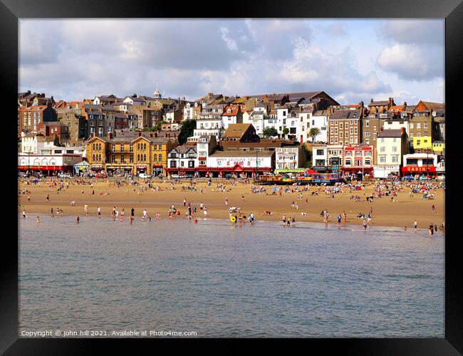 Scarborough seafront. Framed Print by john hill