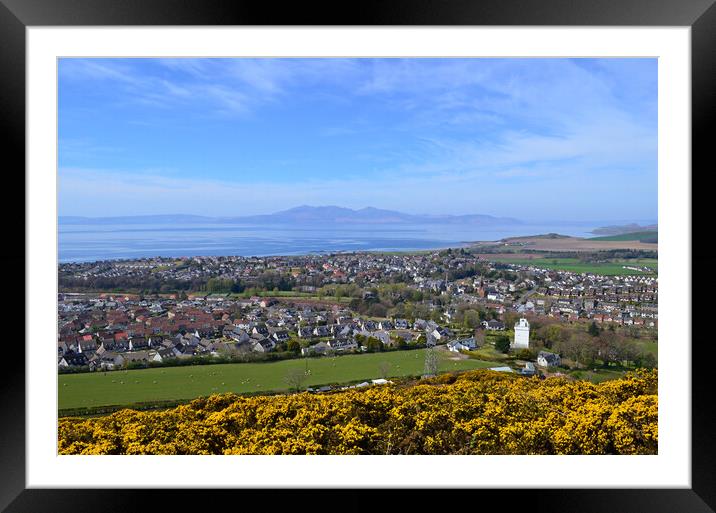 West Kilbride and Arran, Scotland Framed Mounted Print by Allan Durward Photography