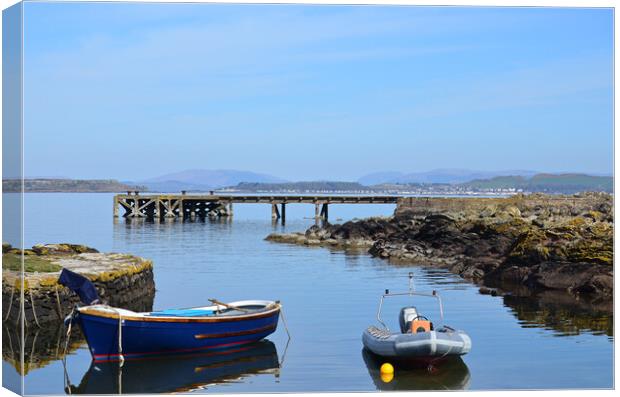 Portencross and Millport Canvas Print by Allan Durward Photography