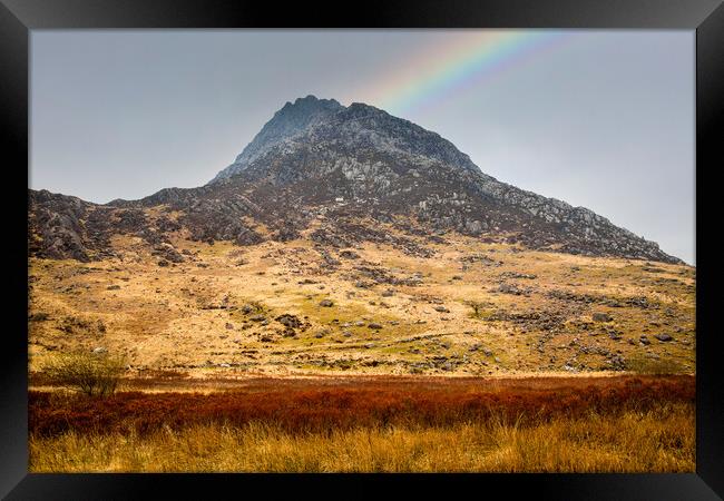 Tryfan mountain in Snowdonia Framed Print by Leighton Collins