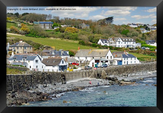 coverack cornwall Framed Print by Kevin Britland