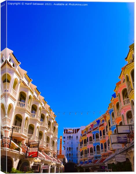 Beautiful ancient two row of upper floors Canvas Print by Hanif Setiawan