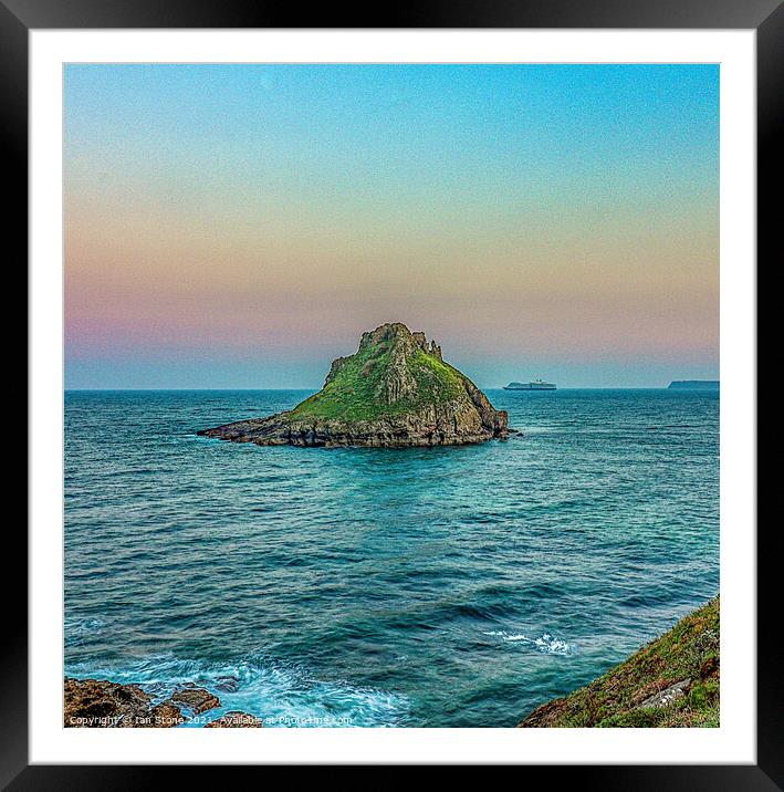 Thatcher Rock  Framed Mounted Print by Ian Stone
