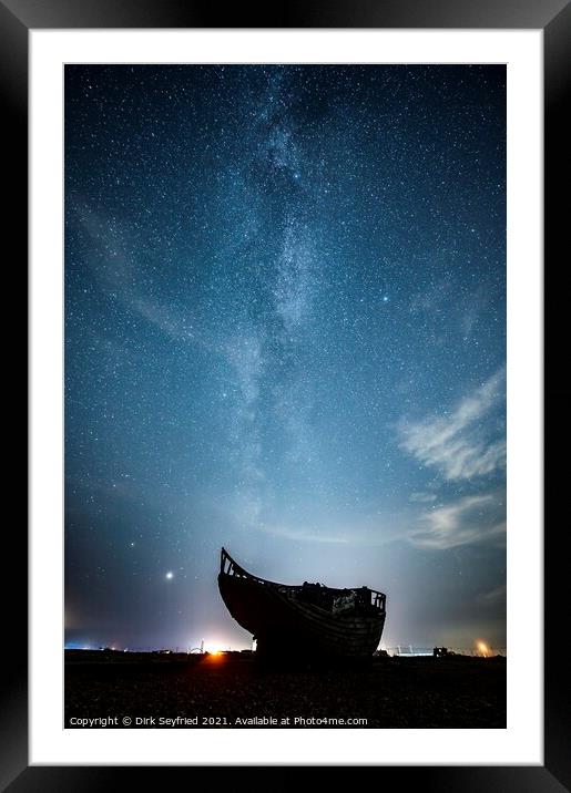 The Milky Way Shipwreck Framed Mounted Print by Dirk Seyfried