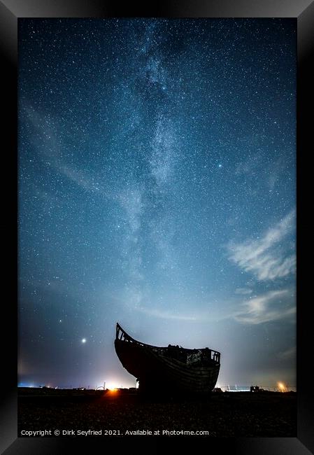 The Milky Way Shipwreck Framed Print by Dirk Seyfried
