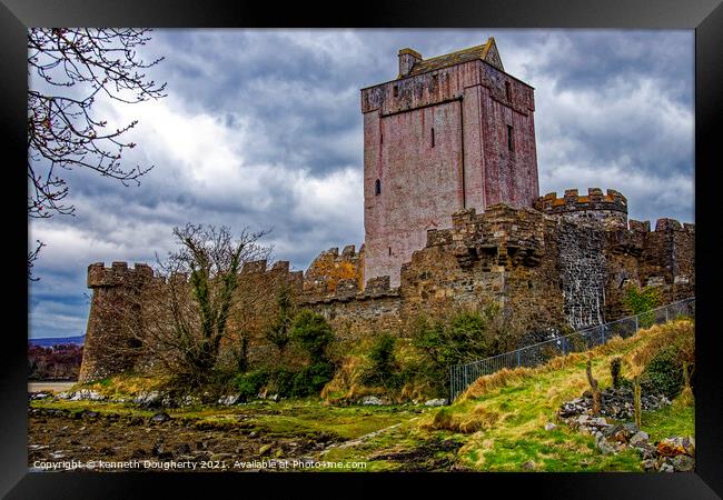 Doe Castle, Donegal Framed Print by kenneth Dougherty