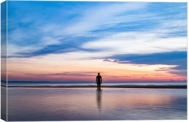 An Iron Man rising from the sea Canvas Print by Jason Wells