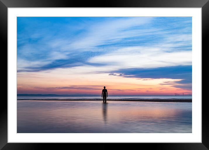 An Iron Man rising from the sea Framed Mounted Print by Jason Wells