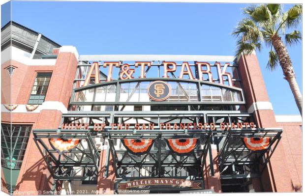 Willie Mays Gate, AT&T Park Canvas Print by Sam Robinson