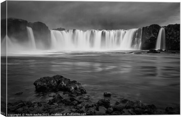 Godafoss waterfall in Iceland Canvas Print by Paulo Rocha