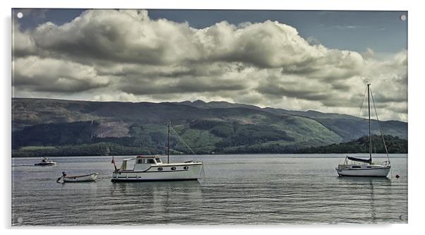 Cruising Loch Lomond Acrylic by Sam Smith