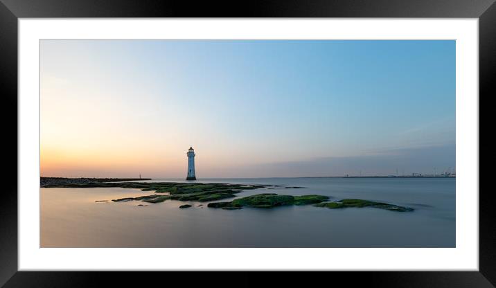 New Brighton Sunset Framed Mounted Print by Phil Durkin DPAGB BPE4